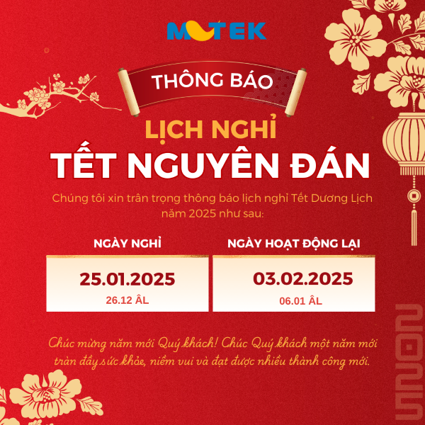 THÔNG BÁO LỊCH NGHỈ TẾT NGUYÊN ĐÁN 2025