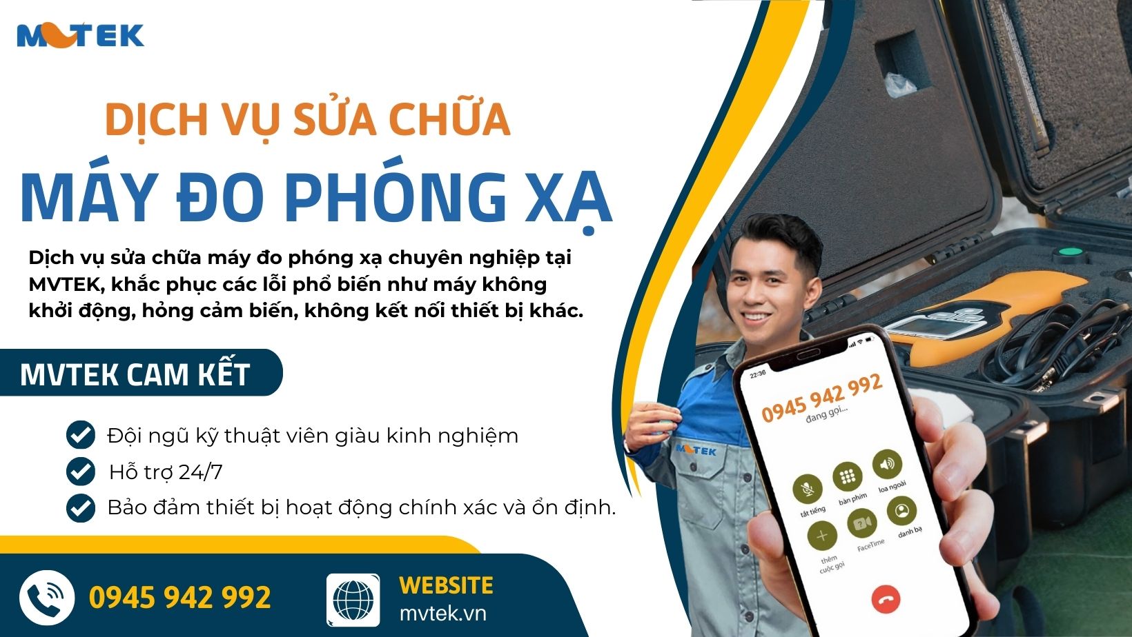 Dịch vụ bảo dưỡng và sửa chữa máy đo phóng xạ của MVTEK