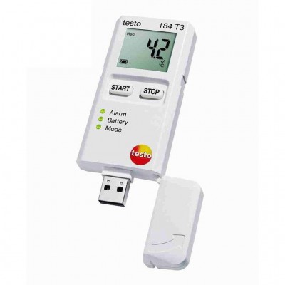 Bộ ghi dữ liệu nhiệt độ Testo 184 T3 (0572 1843, -35 ~ +70 °C; IP67)