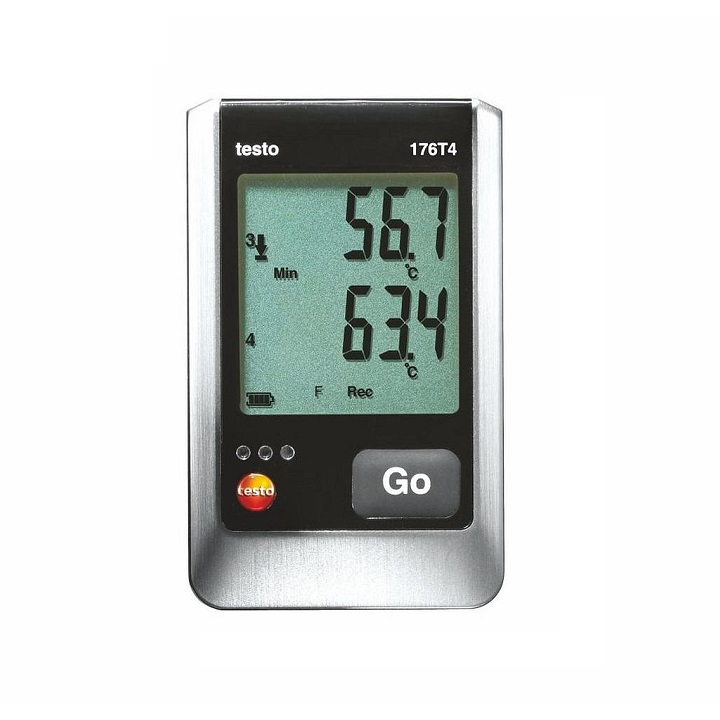 Bộ ghi dữ liệu nhiệt độ Testo 176 T4 (0572 1764, 4 kênh, IP65, -195 ~ +1000 °C )